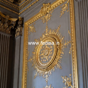 Feature Wall Classic Style Drawing Room Roof Design No-1968