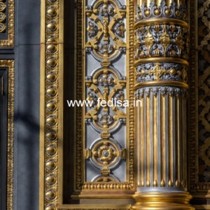 Carved Wall Panels Plus Minus Design For Lobby No-1971