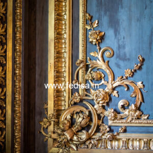 Victorian Wall Design Wooden Down Ceiling Design No-2023