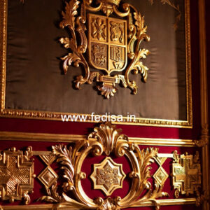 Neoclassical Wall Decor Wooden False Ceiling Ideas No-2029