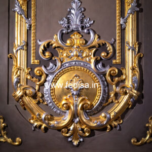 Traditional Wall Design Round False Ceiling Design For Bedroom No-2092