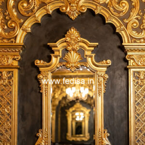 Baroque Wall Design Four Ceiling Design Bedroom No-2104