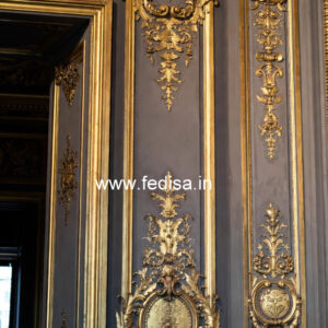 Feature Wall Classic Style False Ceiling Circle Design No-2120