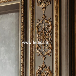 Wall Frame Design Classic High Ceiling Living Room Paint Ideas No-2198