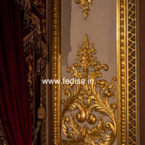 Royal Wall Design False Ceiling Design With Profile Lights No-2216