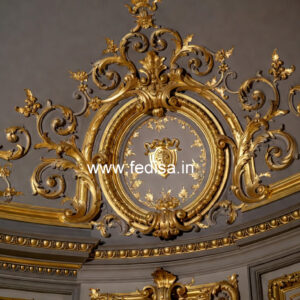 Heritage Wall Style Toilet False Ceiling Design No-2255