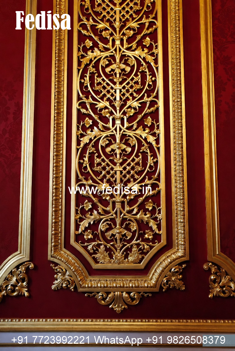 Vintage Wall Design Simple Plain False Ceiling Design No-2284