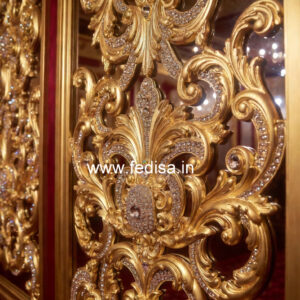 Heritage Wall Style Ceiling Design For Pooja Room No-2369