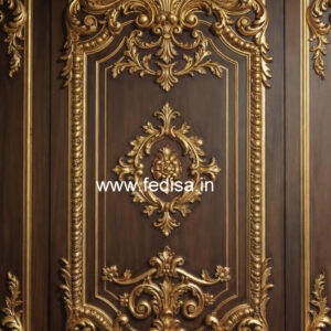 Wooden Wall Panel Design Lobby Pop Ceiling Design No-2373