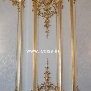 Wall Cornice Design Fall Ceiling Design With Two Fans No-2467