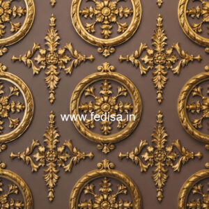 Wall Paneling Classic Style Pop Plus Minus Design For Big Hall No-2527