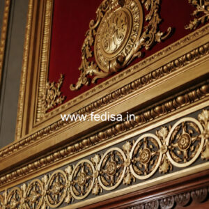 Neoclassical Wall Decor Main Hall Two Fan Pop Design No-2599