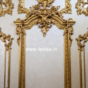 Luxury Wall Patterns Double Height False Ceiling Design No-2659