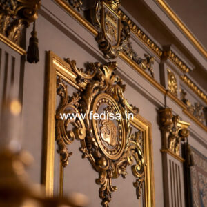 Victorian Wall Design False Ceiling Glass Design Price No-2669