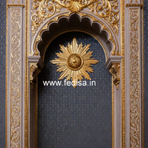 Decorative Wall Design Single Fan False Ceiling Design No-2743