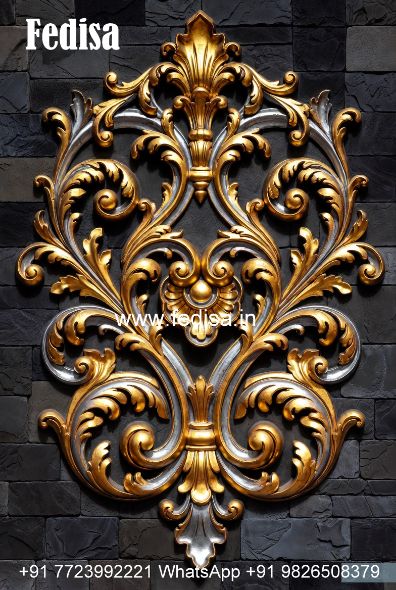 Luxury Wall Patterns False Ceiling For Hall With 2 Fans No-2887