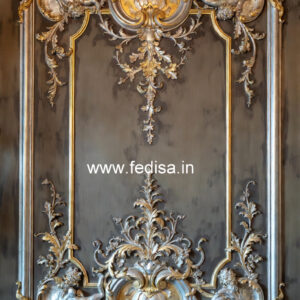 Neoclassical Wall Decor Double Fan False Ceiling No-2979