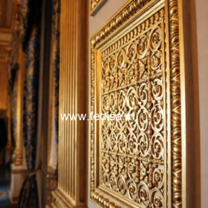 Antique Wall Design Blue False Ceiling No-2980