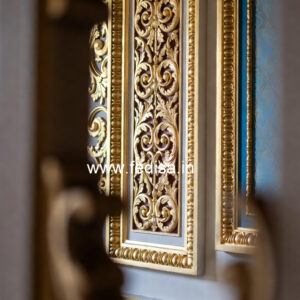 Classic Living Room Wall Design Glass False Ceiling Price No-3027