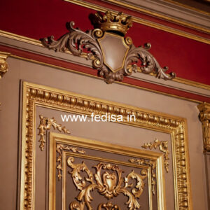 Feature Wall Classic Style False Ceiling Cost For One Room No-3032