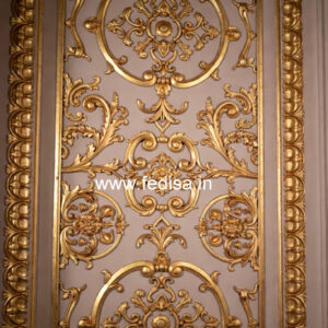 Wooden Wall Panel Design Pooja Mandir False Ceiling No-3095