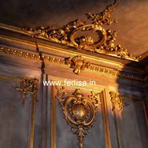 Classic Living Room Wall Design Simple Kitchen False Ceiling No-3103