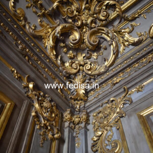 Feature Wall Classic Style False Ceiling Above Dining Table No-3108