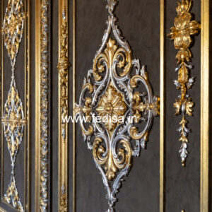 Classic Living Room Wall Design False Ceiling On Wall No-3141