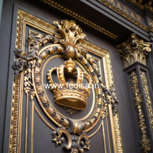 Baroque Wall Design Wpc False Ceiling Price No-3206