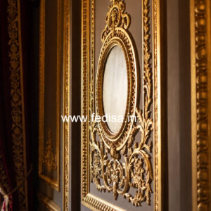 Classic Interior Walls False Ceiling With Chandelier No-3236