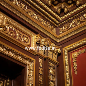Neoclassical Wall Decor False Ceiling With Plywood No-3245