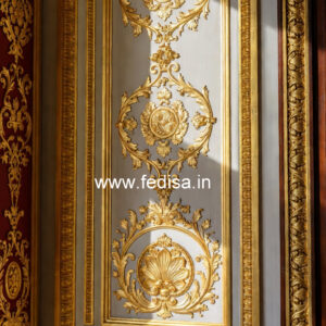 Bedroom Classic Wall Decor False Ceiling With Cupboard No-3408