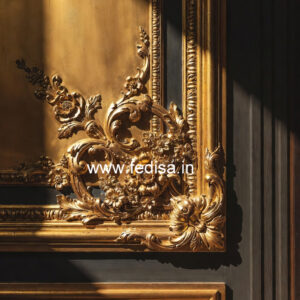 Carved Wall Panels Pop Ceiling Design Hall No-3453