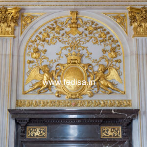 Wall Frame Design Classic Gypsum Board False Ceiling Design No-3680