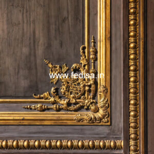 Feature Wall Classic Style Pop Ceiling Design With 2 Fans No-3754