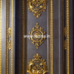 Classic Interior Walls Two Fan False Ceiling Design No-3768