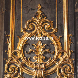 Colonial Wall Decor Pooja Room False Ceiling Design No-3886
