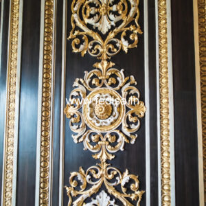 Marble Wall Design Best Pop Design For Hall With 2 Fans No-3896