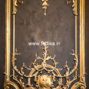 Wall Frame Design Classic False Ceiling Design With Two Fans No-3908