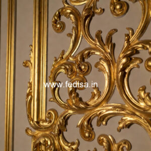 Wall Molding Ideas False Ceiling With Two Fans No-3945
