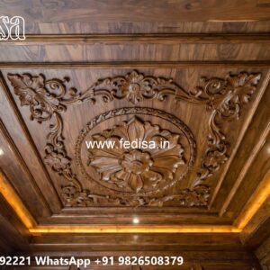 Wooden Ceiling Design Gypsum Designs No-075
