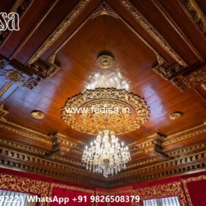 Wooden Ceiling Design Modern Pop Plus Minus Design 2026 No-115