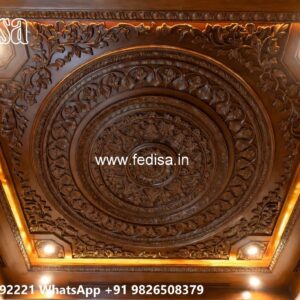 Wooden Ceiling Design False Ceiling Design For Hall With Two Fans No-126