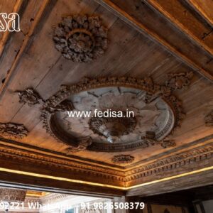 Wooden Ceiling Design New Modern Pop Plus Minus Design No-162