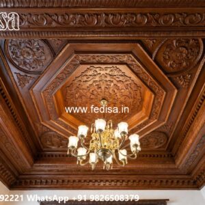 Wooden Ceiling Design Modern Simple Pop Design No-172