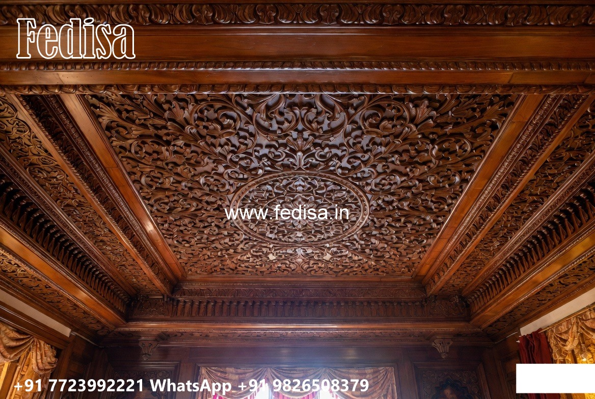 Wooden Ceiling Design Dining Room Ceiling Design No-196