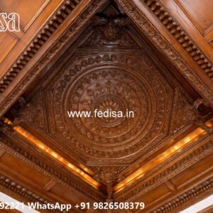 Wooden Ceiling Design Car Porch Ceiling Design No-208