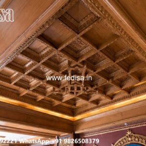 Wooden Ceiling Design Concealed Light Pop Design No-311