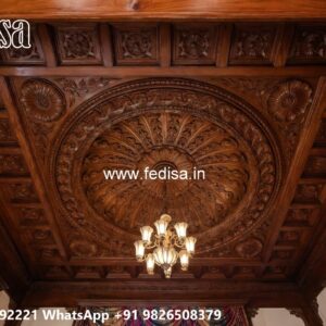 Wooden Ceiling Design Balcony False Ceiling Design No-321