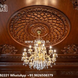 Wooden Ceiling Design Pop Cornice Molding Design No-331